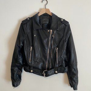Blank NYC Faux Leather Moto Jacket (Size Small)